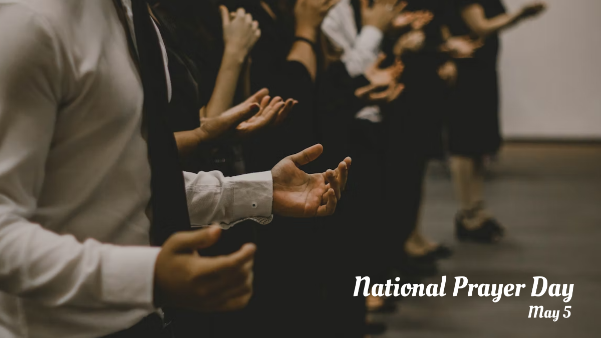 National Day of Prayer Photo Background Template