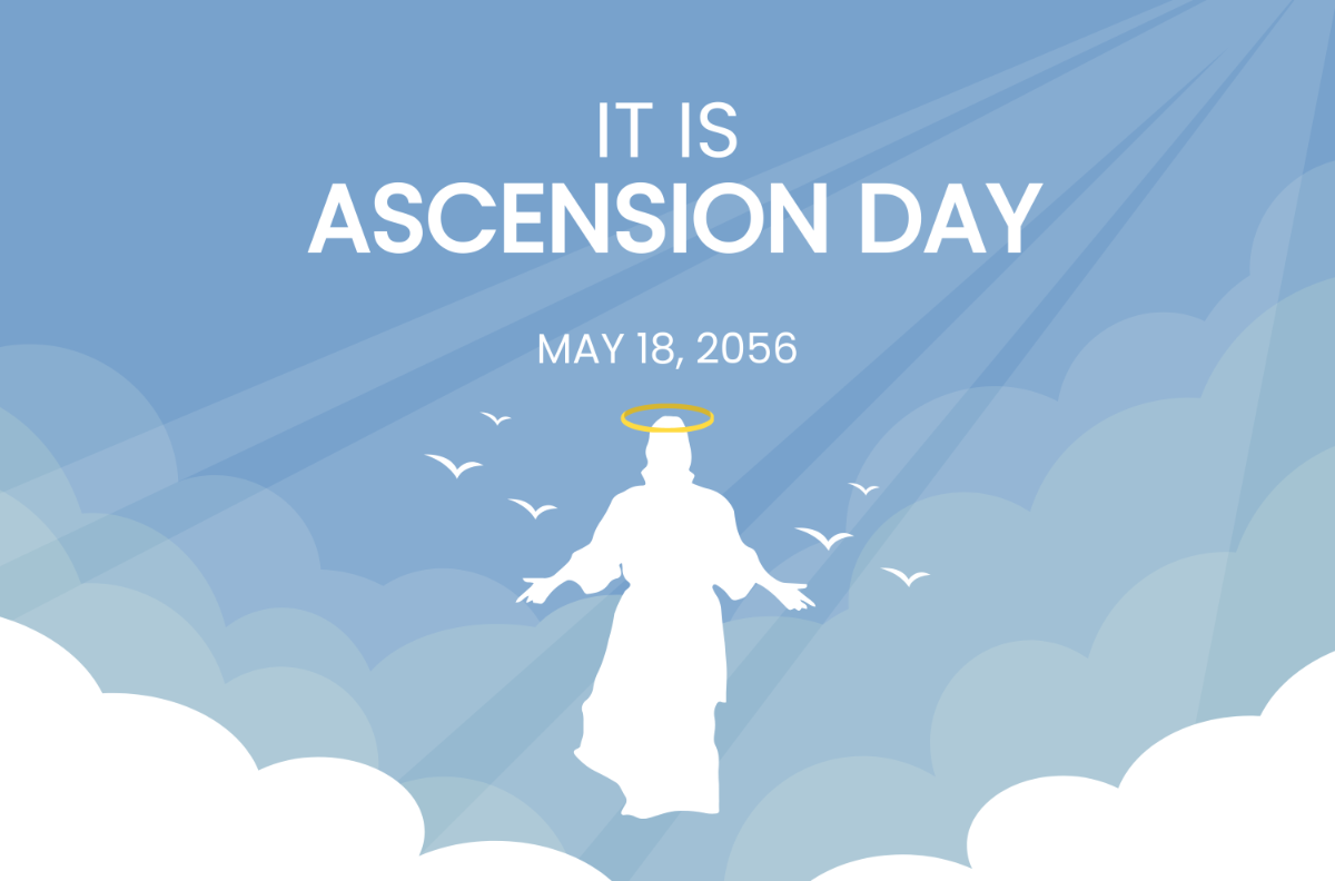 Free Ascension Day Banner Template