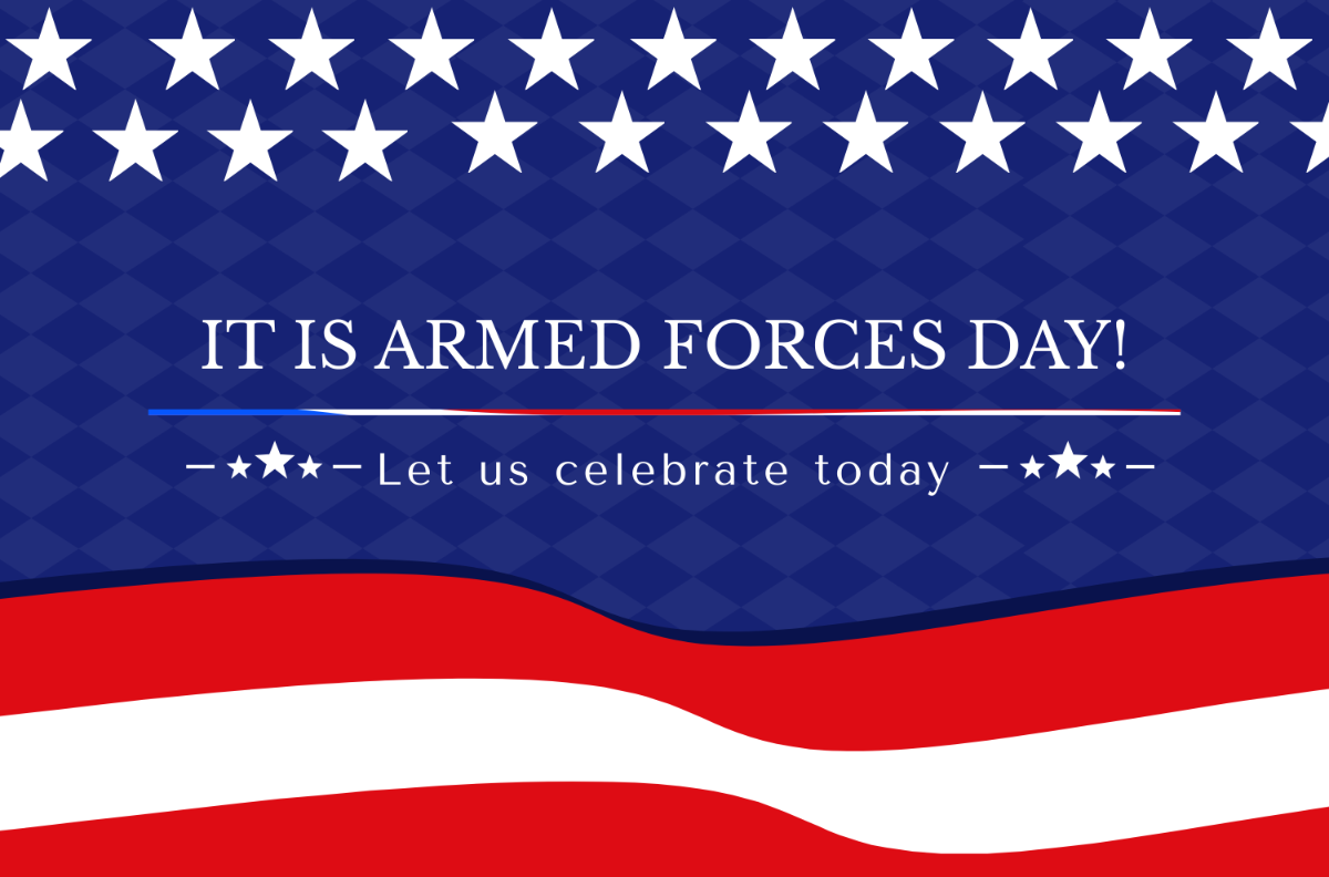 Armed Forces Day Banner Template