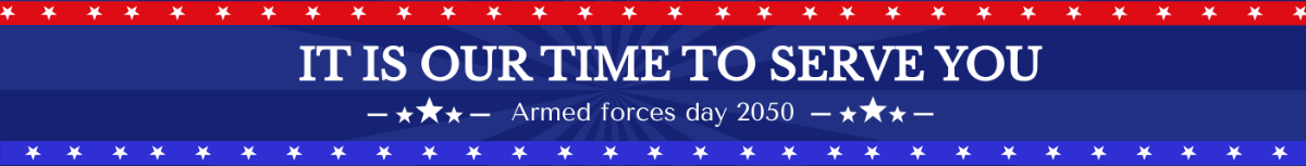 Armed Forces Day Website Banner Template