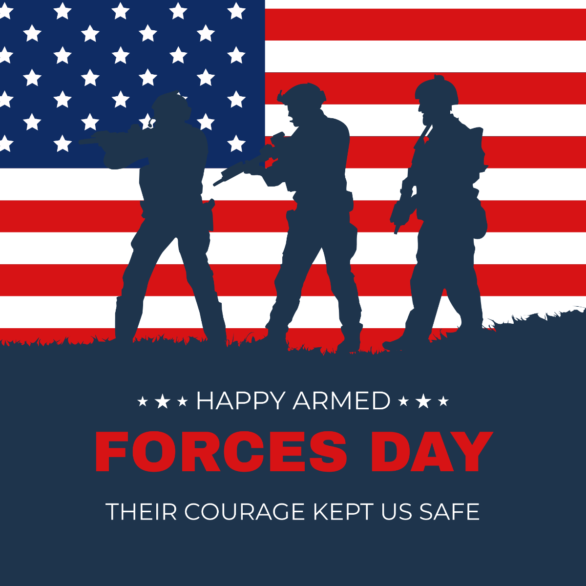 Armed Forces Day Instagram Post Template