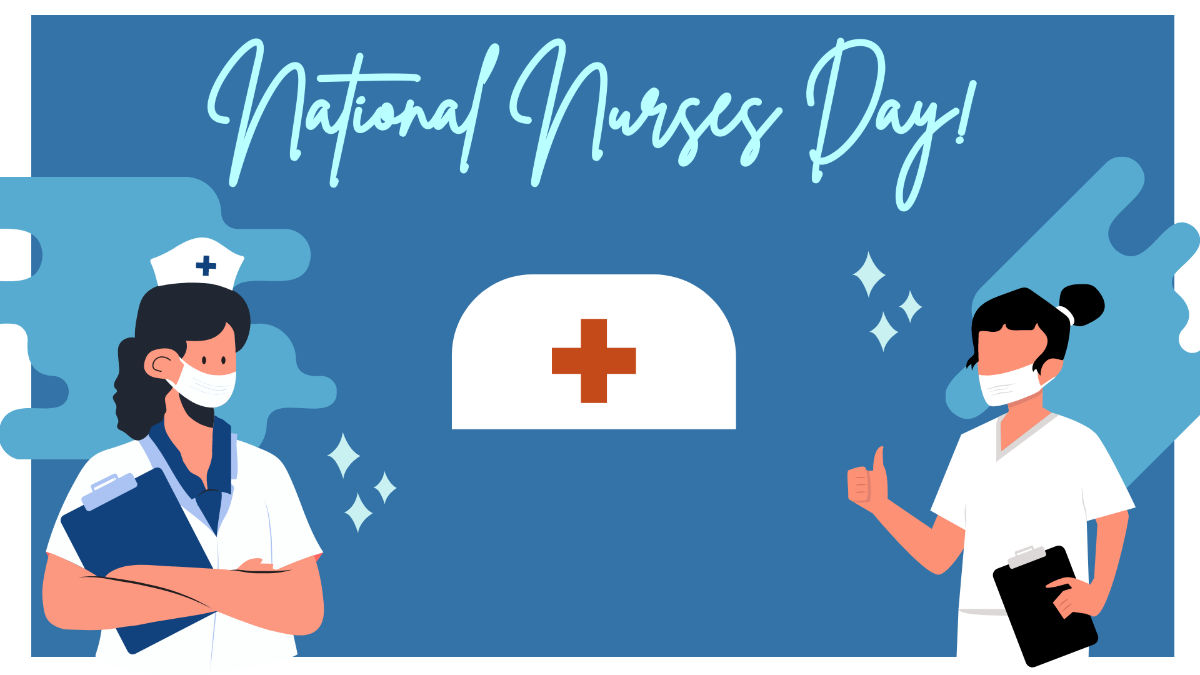 High Resolution National Nurses Day Background Template