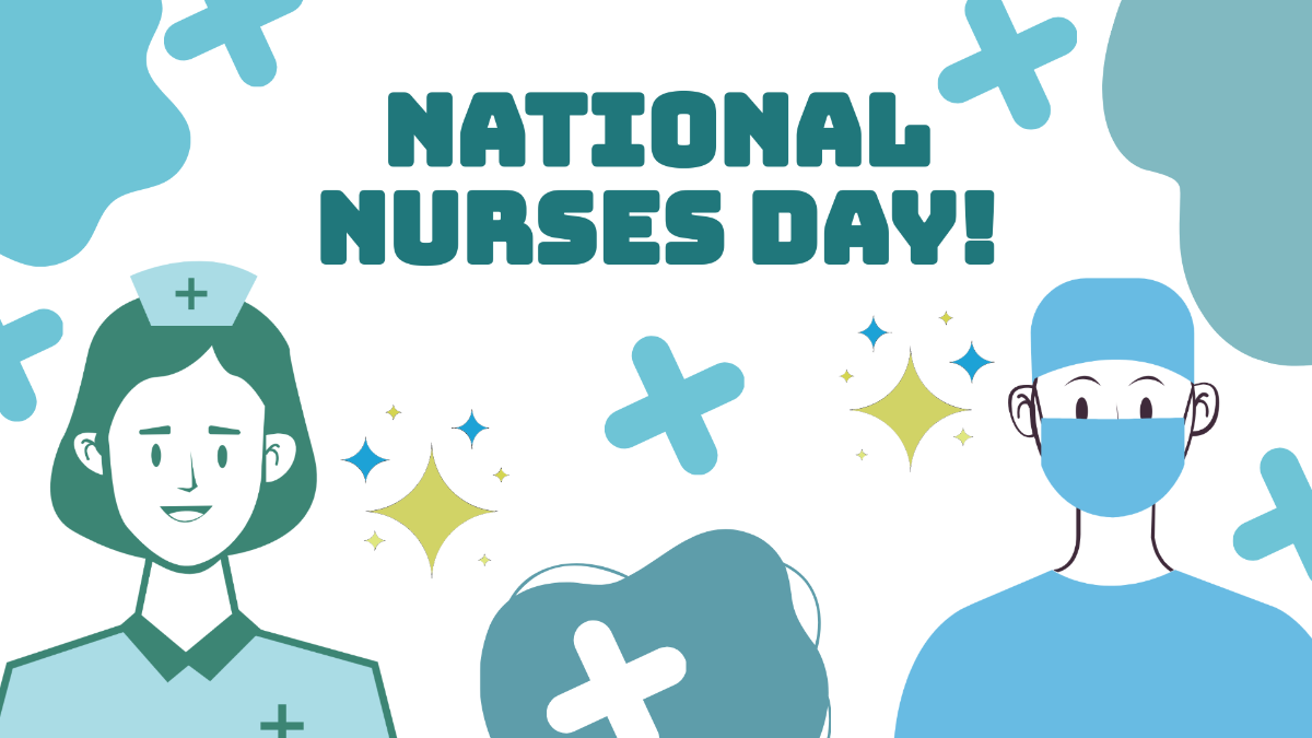 National Nurses Day Vector Background Template