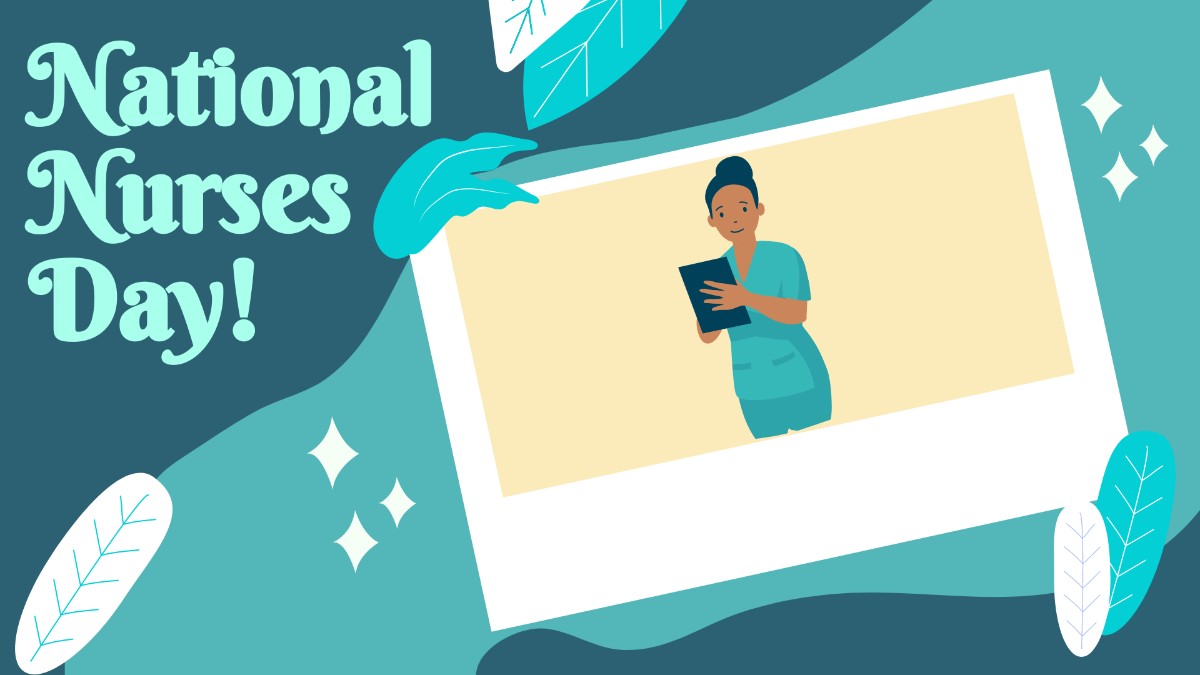 National Nurses Day Photo Background Template
