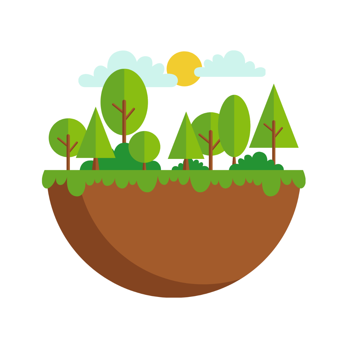 Happy World Environment Day Illustration Template
