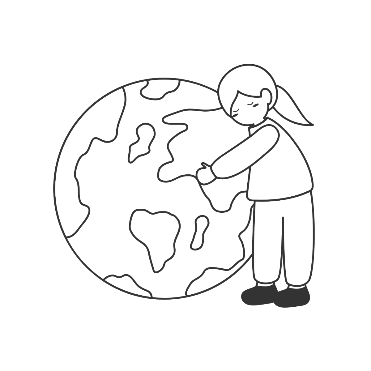 Free World Environment Day Drawing Vector Template