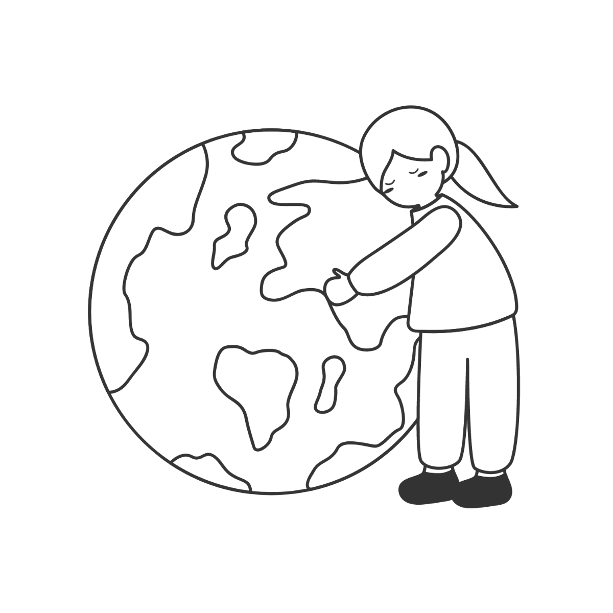 World Environment Day Drawing Vector