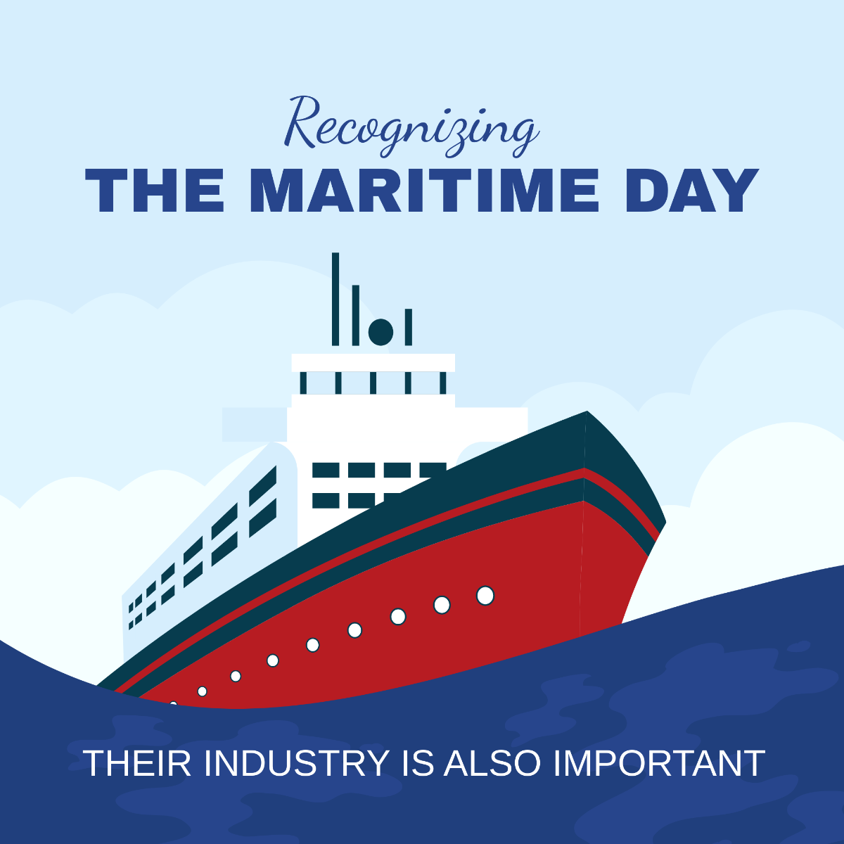 National Maritime Day FB Post Template