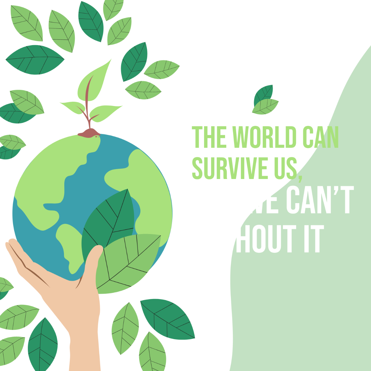 World Environment Day Quote Vector Template