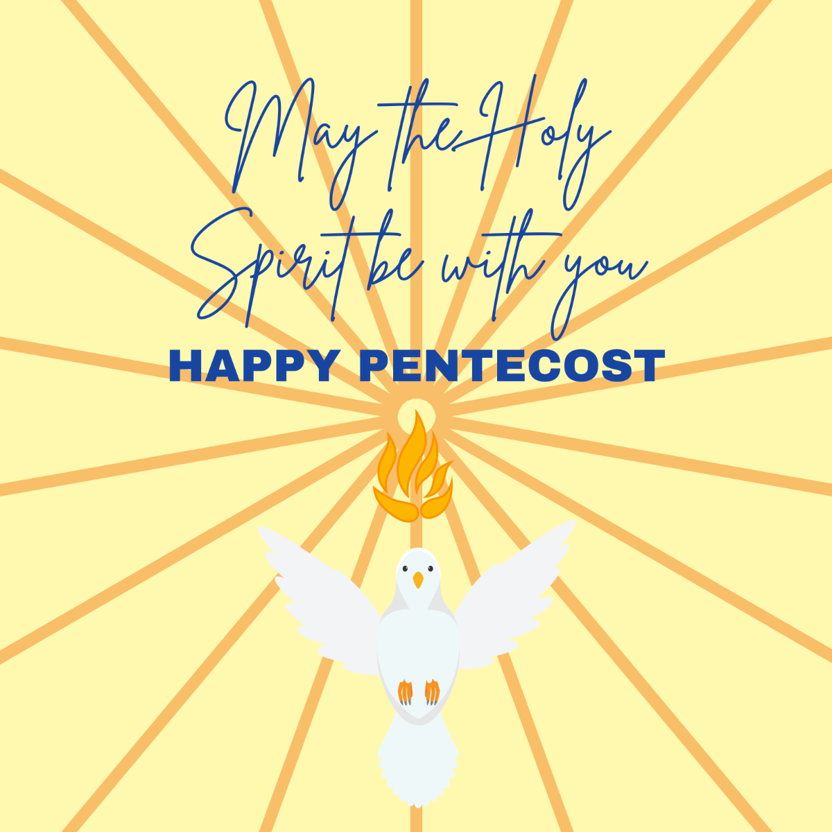 Pentecost Whatsapp Post Template