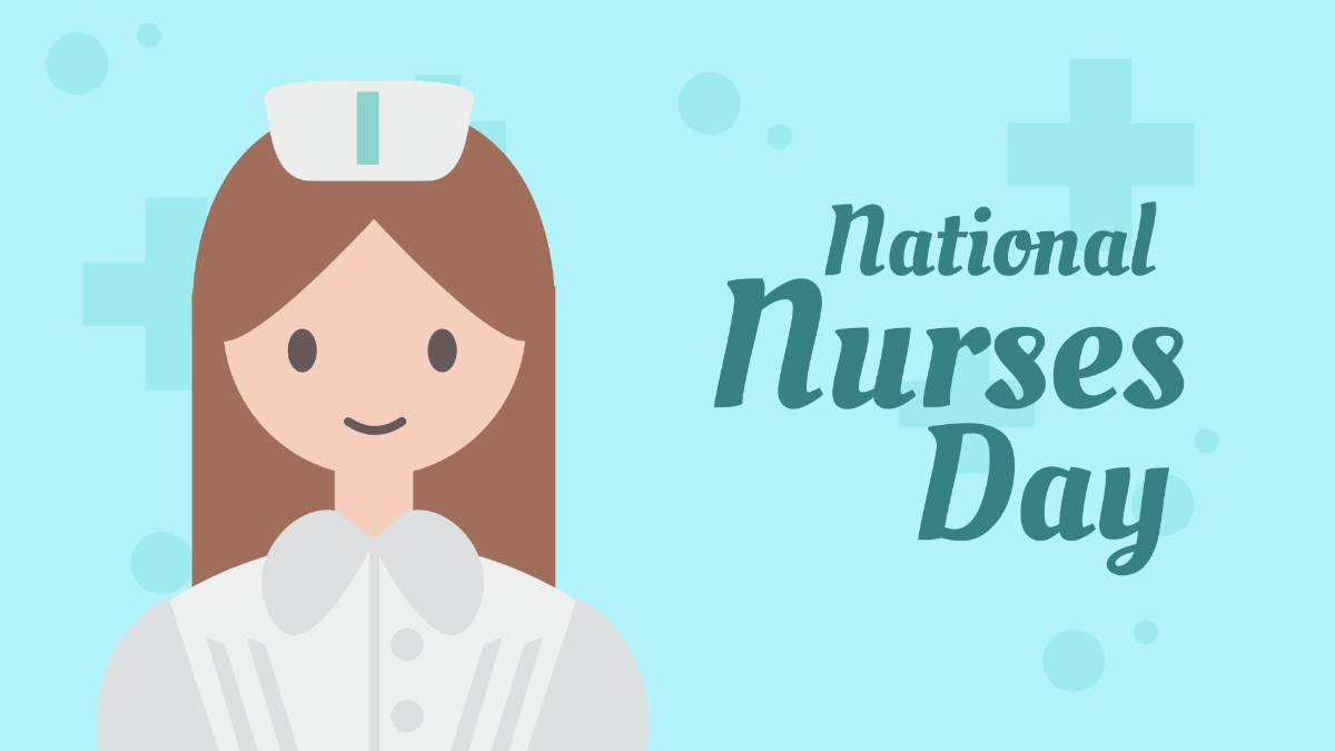 National Nurses Day Banner Background Template