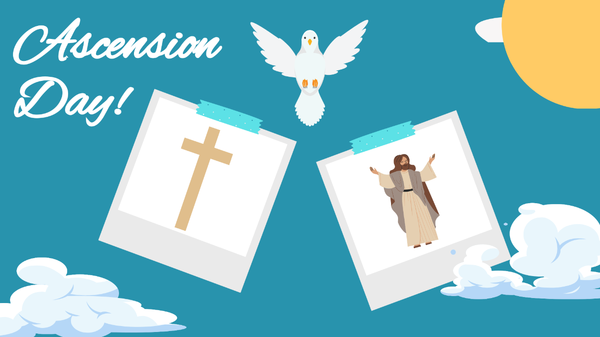 Ascension Day Image Background Template