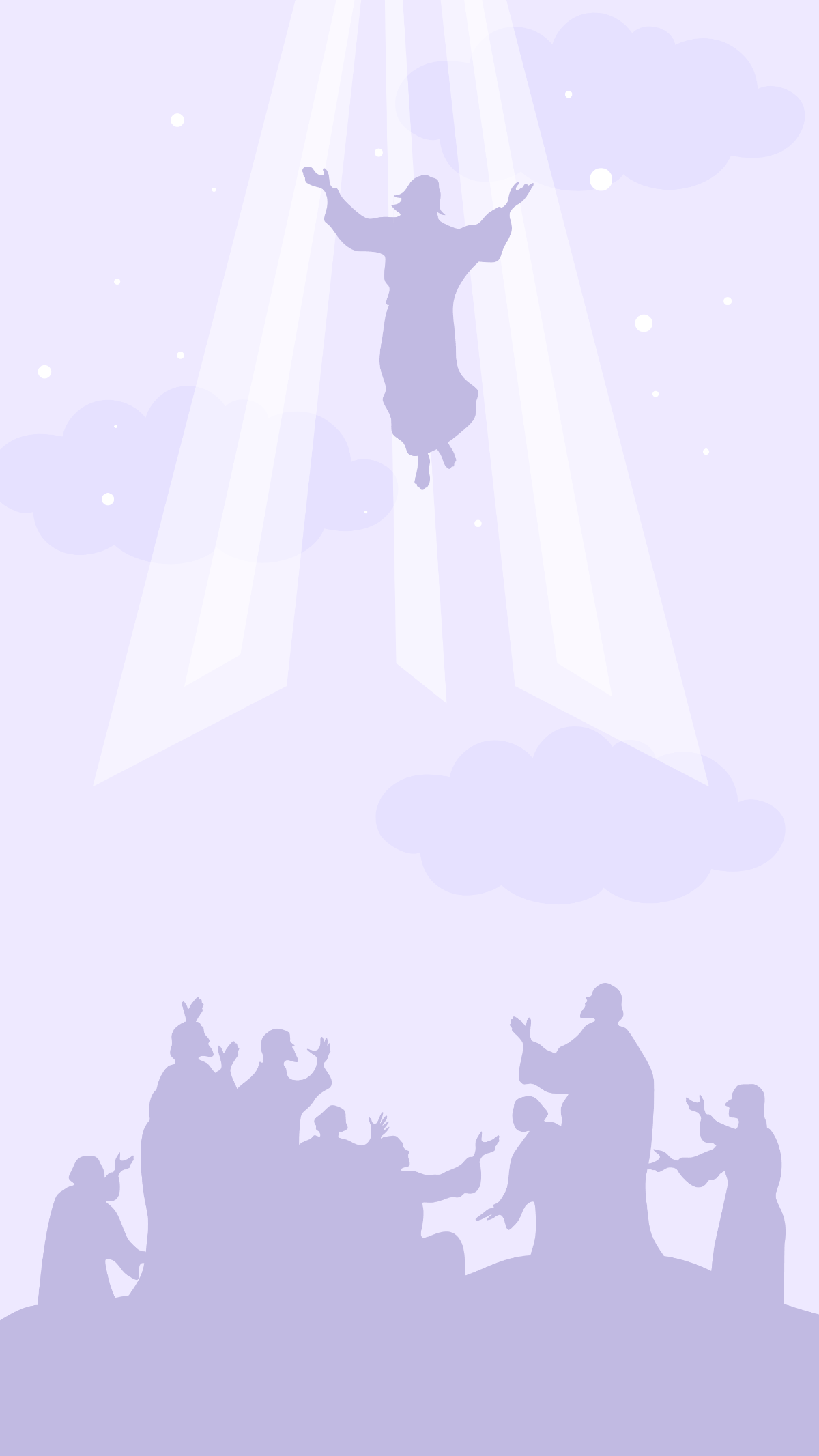 Ascension Day iPhone Background Template