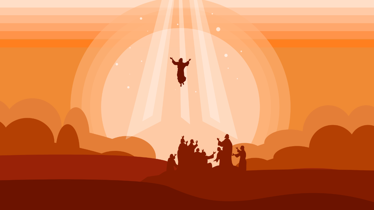 Ascension Day Wallpaper Background Template