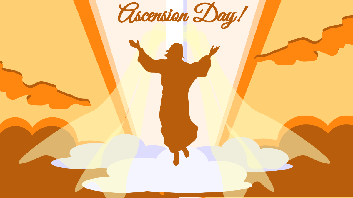 Ascension Day Design Background Template