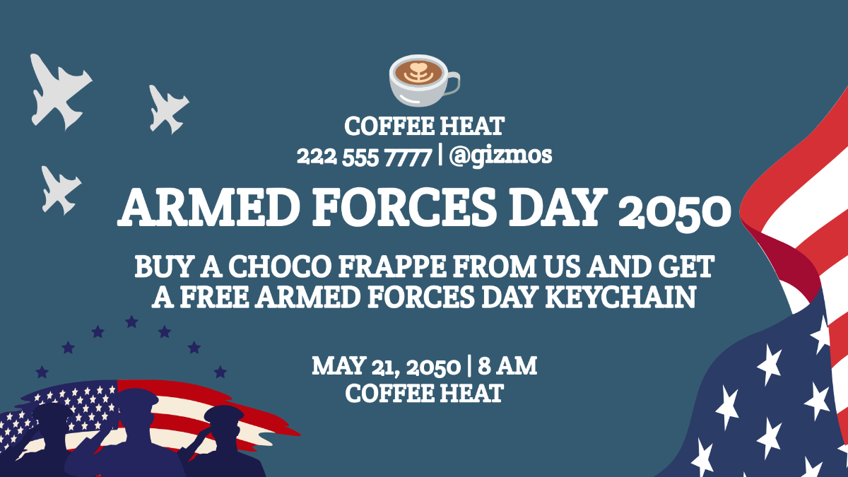 Armed Forces Day Flyer Background