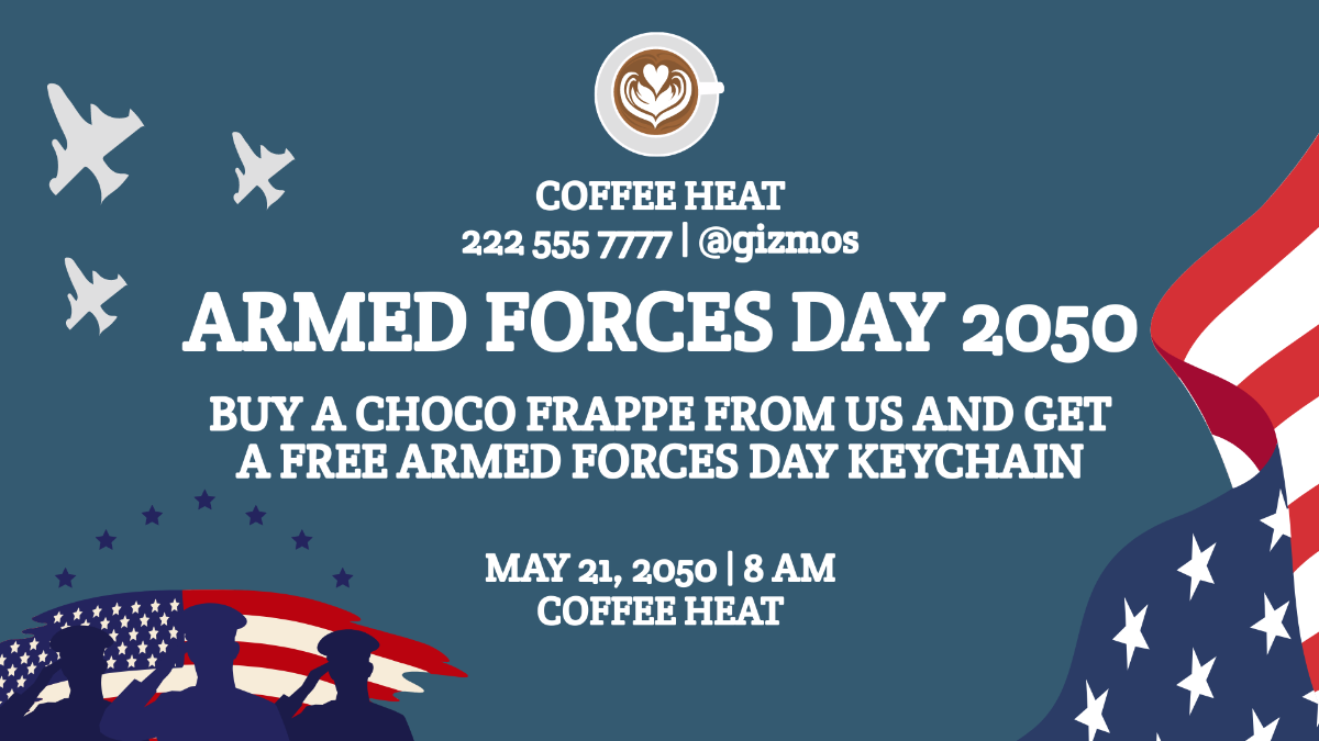 Armed Forces Day Flyer Background Template