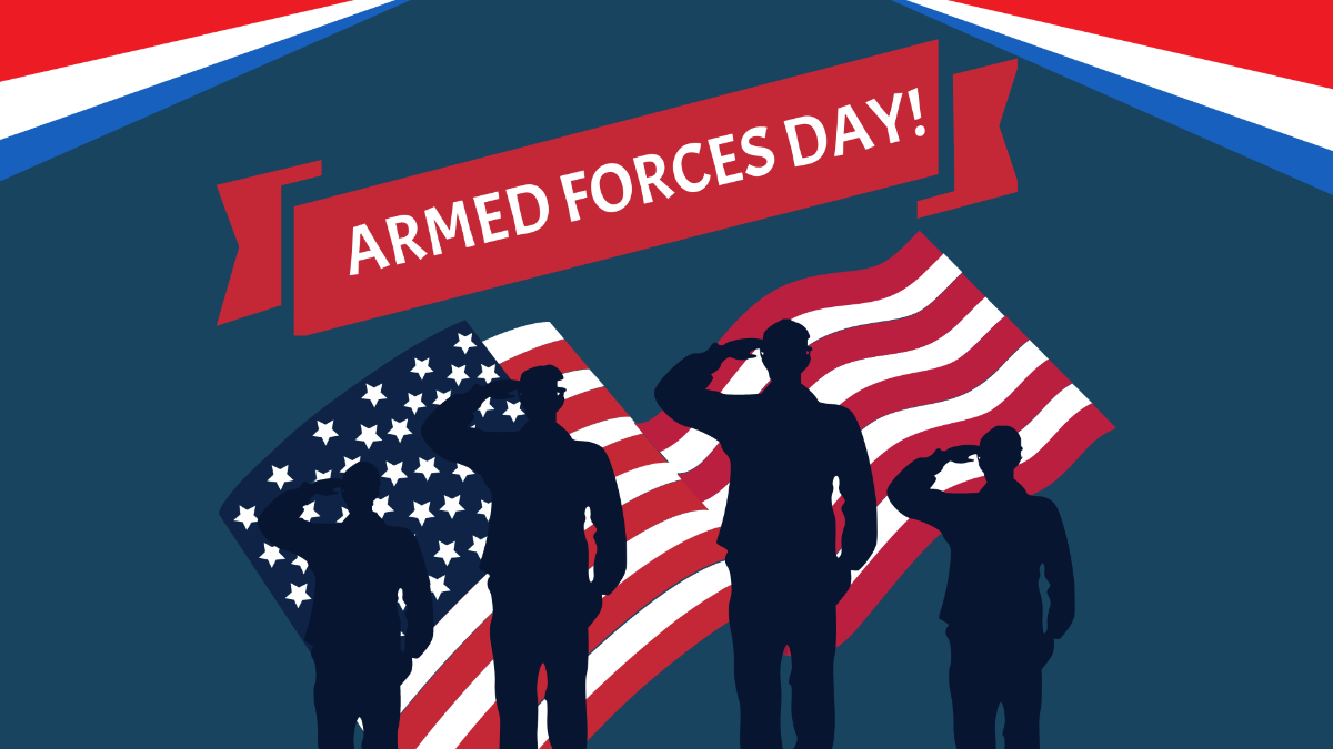Armed Forces Day Background Template