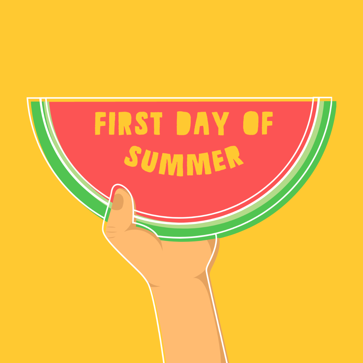 First Day of Summer Celebration Vector Template