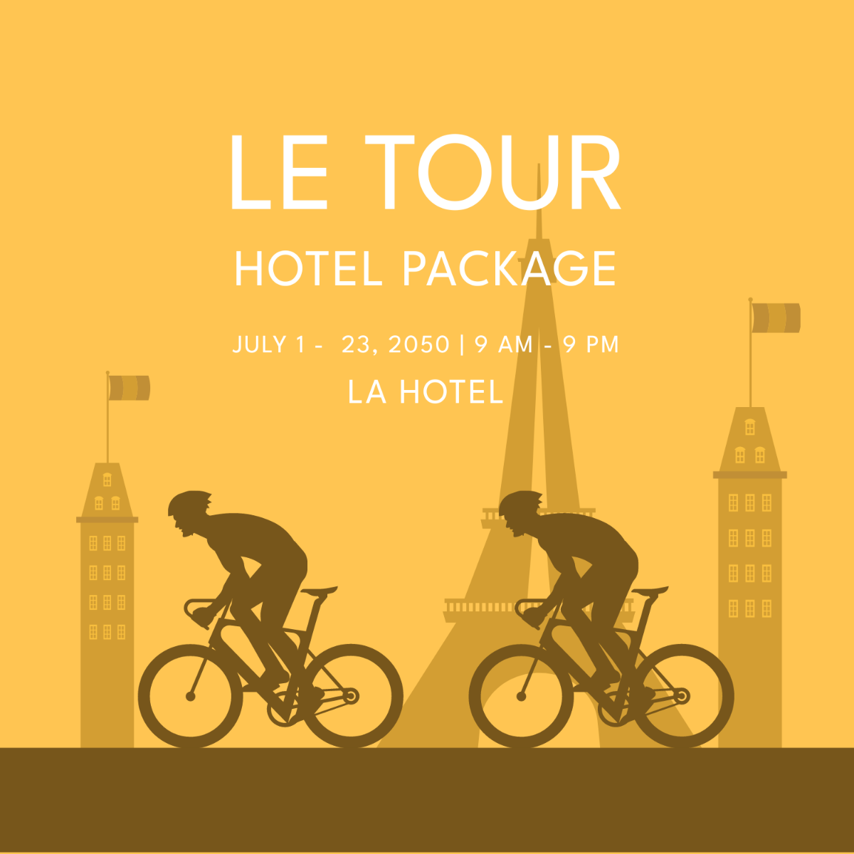 Free Tour de France Poster Vector Template