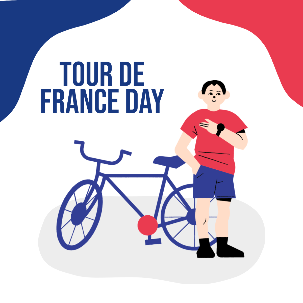 Free Tour de France Day Vector Template
