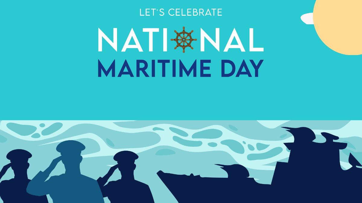 National Maritime Day Banner Background Template