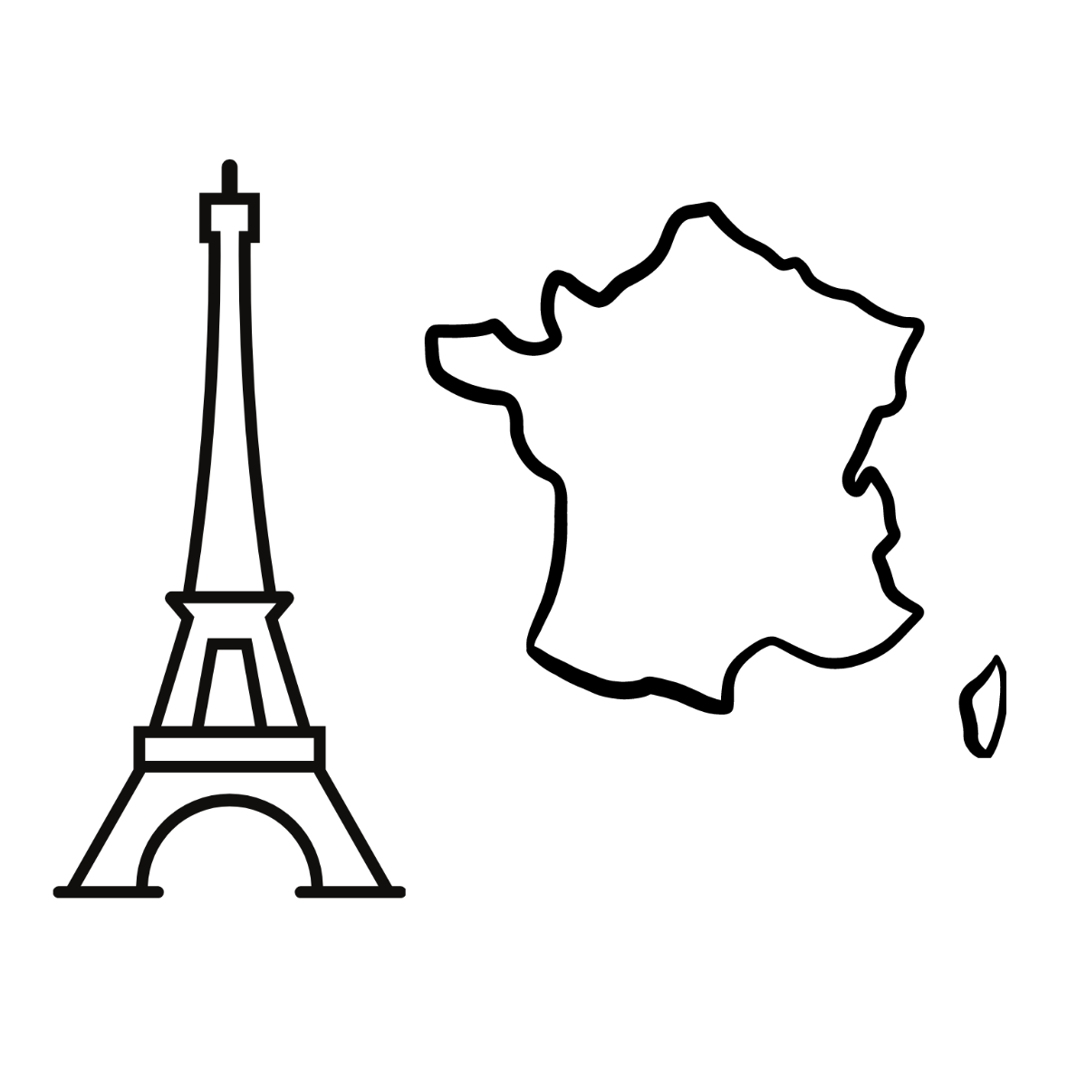 Free Bastille Day Drawing Vector Template