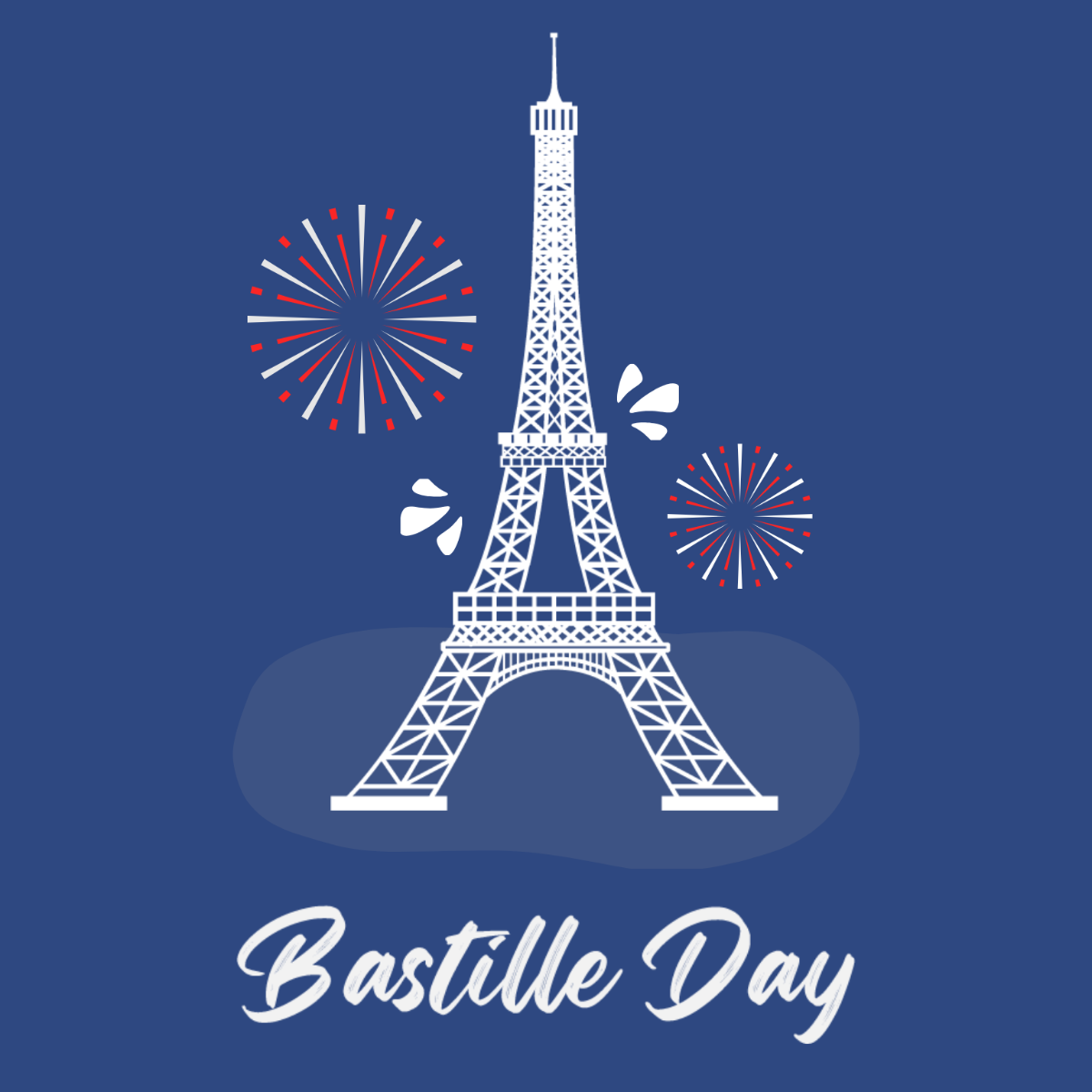 Free Bastille Day Vector Template