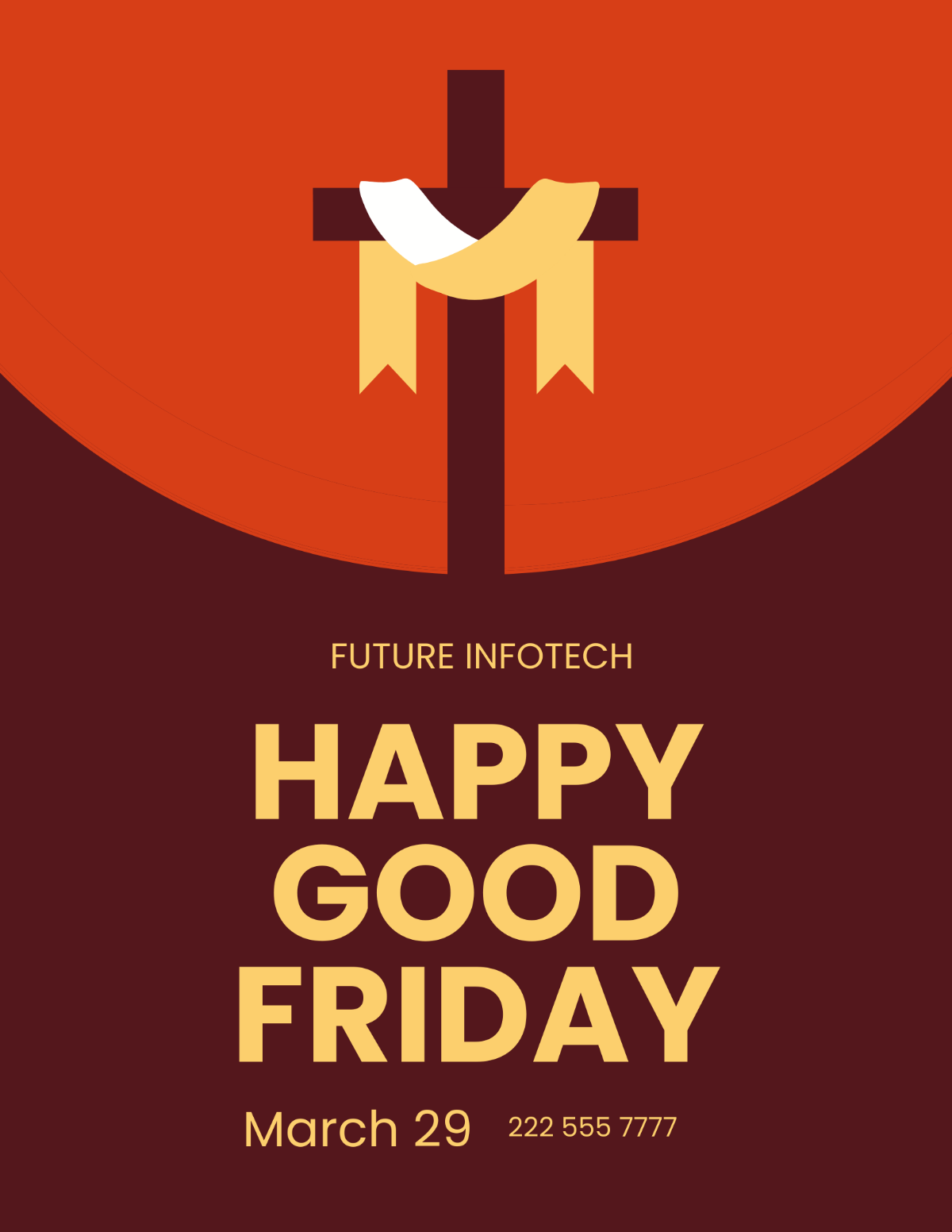 Free Good Friday Mockup Flyer Template