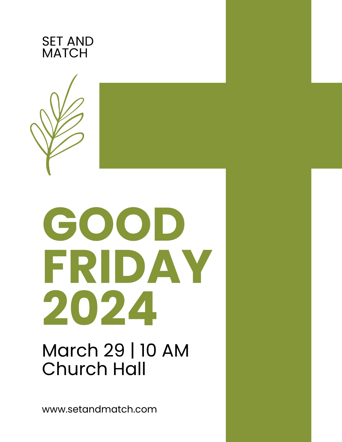Free Creative Good Friday Flyer Template