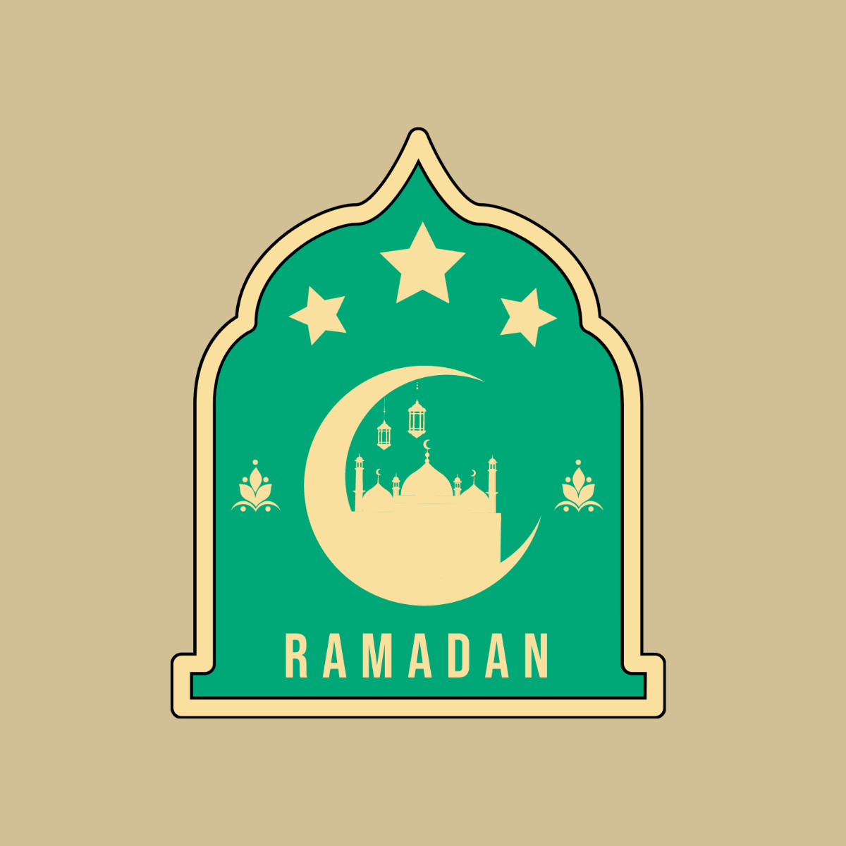 Ramadan Logo Clipart Template