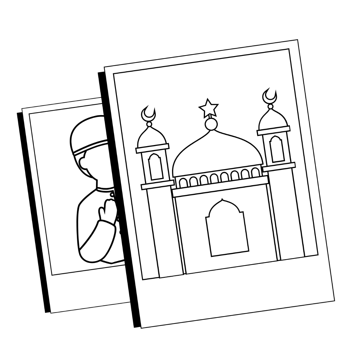 Ramadan Image Drawing Template