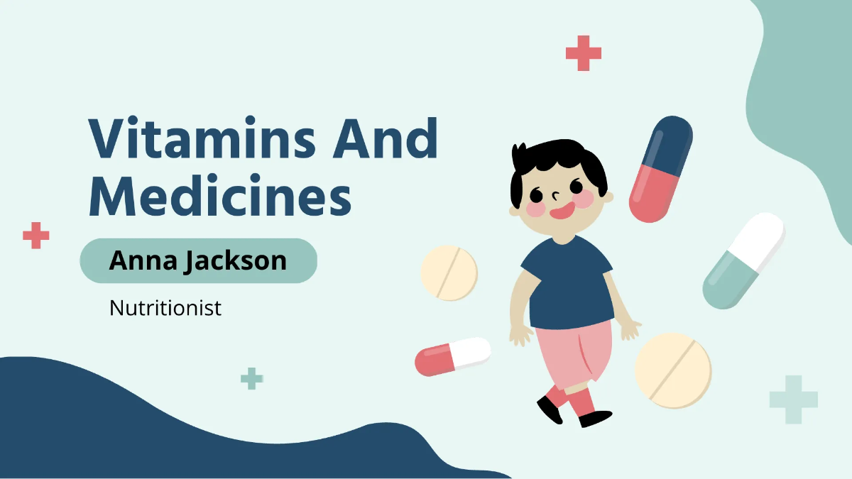 Free Vitamins And Medicines Medical Presentation Template to Edit Online