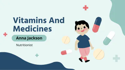 Free Vitamins And Medicines Medical Presentation Template to Edit Online