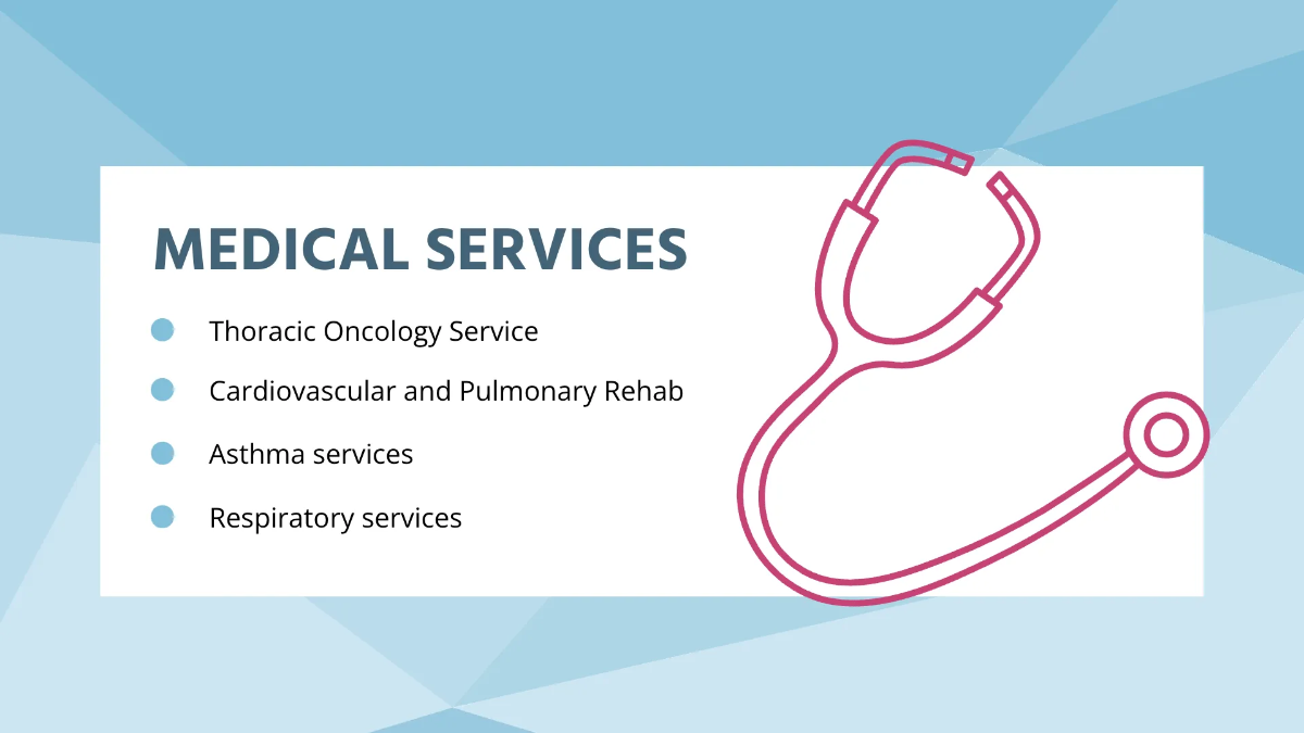 Free Medical And Hospital Presentation Template to Edit Online