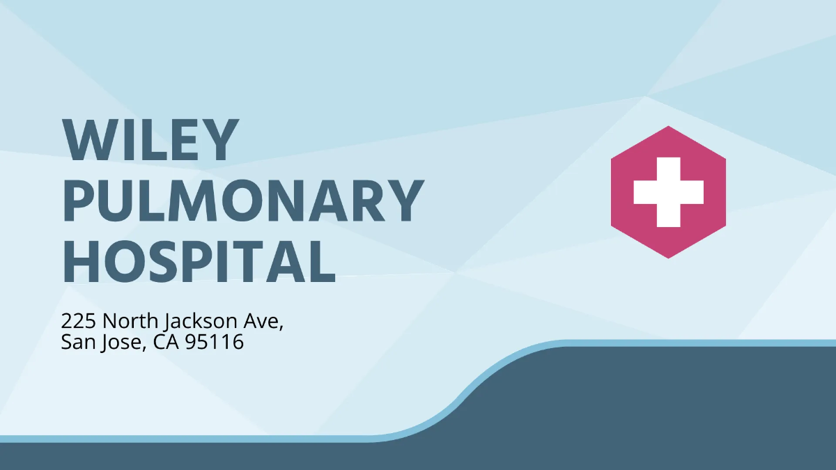 Free Medical And Hospital Presentation Template to Edit Online