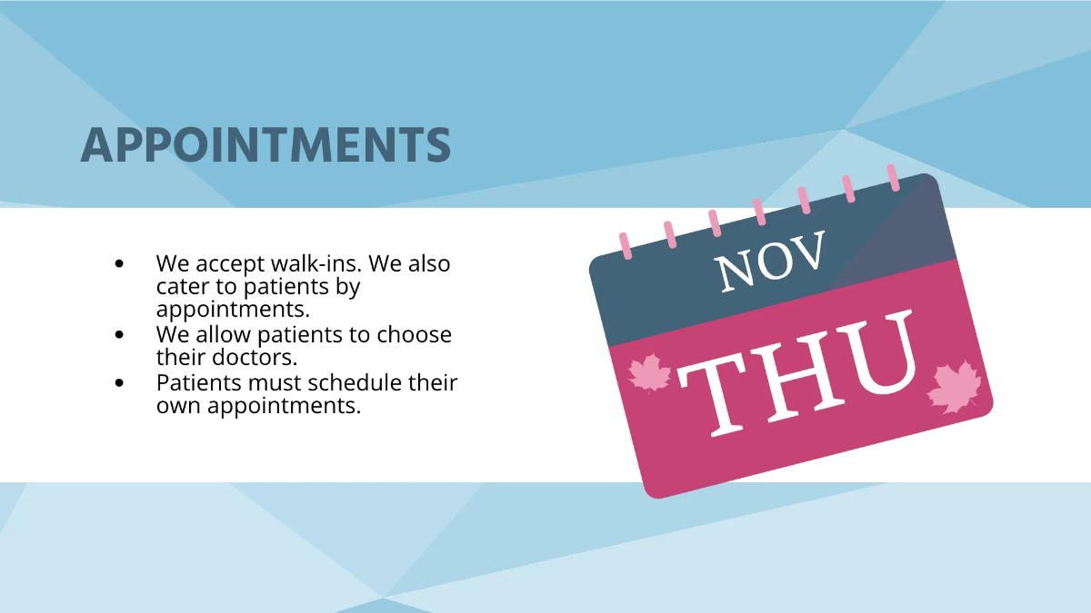 Free Medical And Hospital Presentation Template to Edit Online