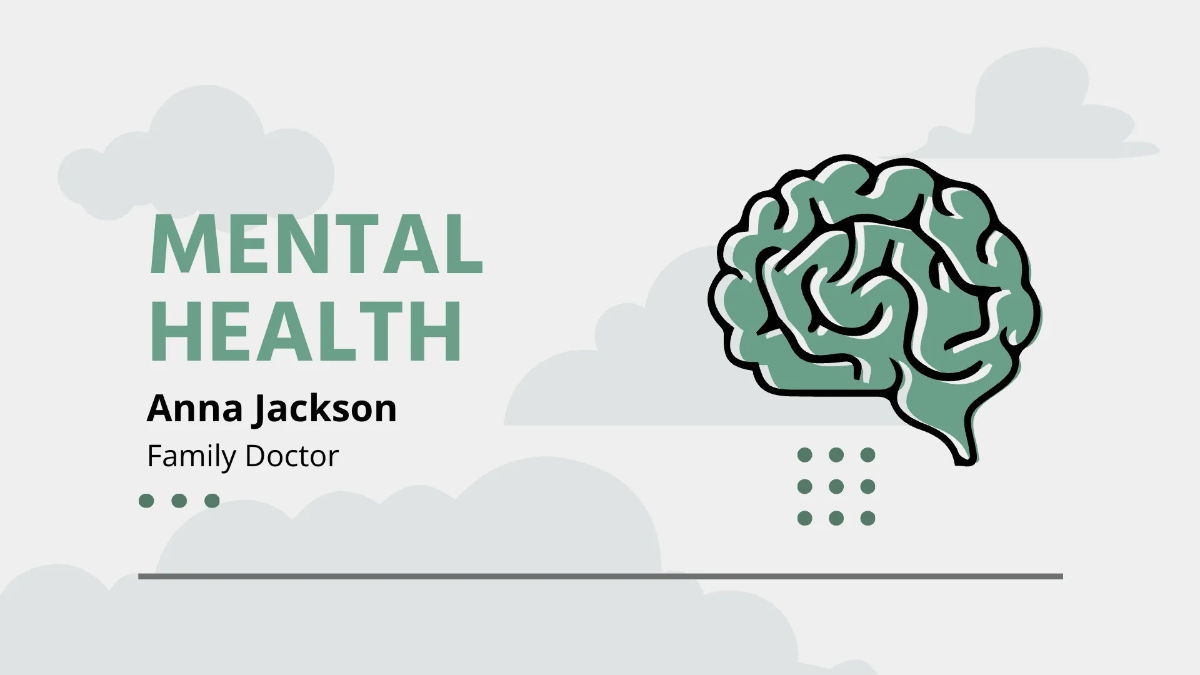 Free Mental Health Medical Presentation Template to Edit Online