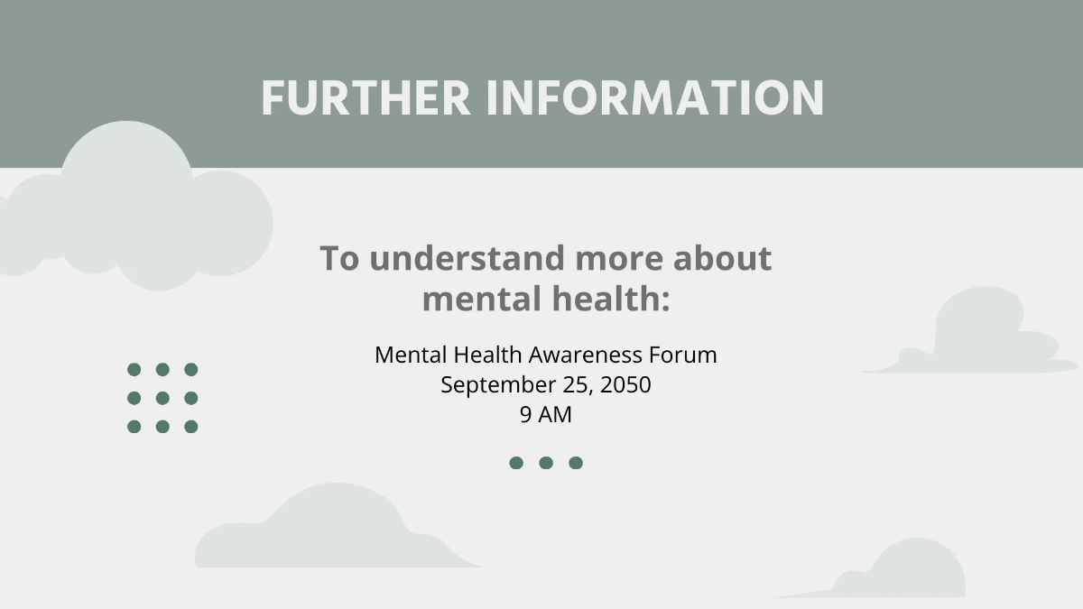 Free Mental Health Medical Presentation Template to Edit Online