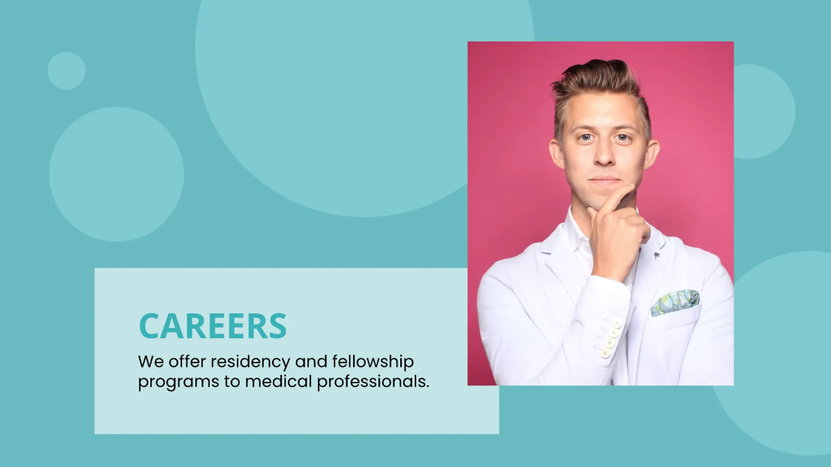 Free Medical Centre Presentation Template to Edit Online