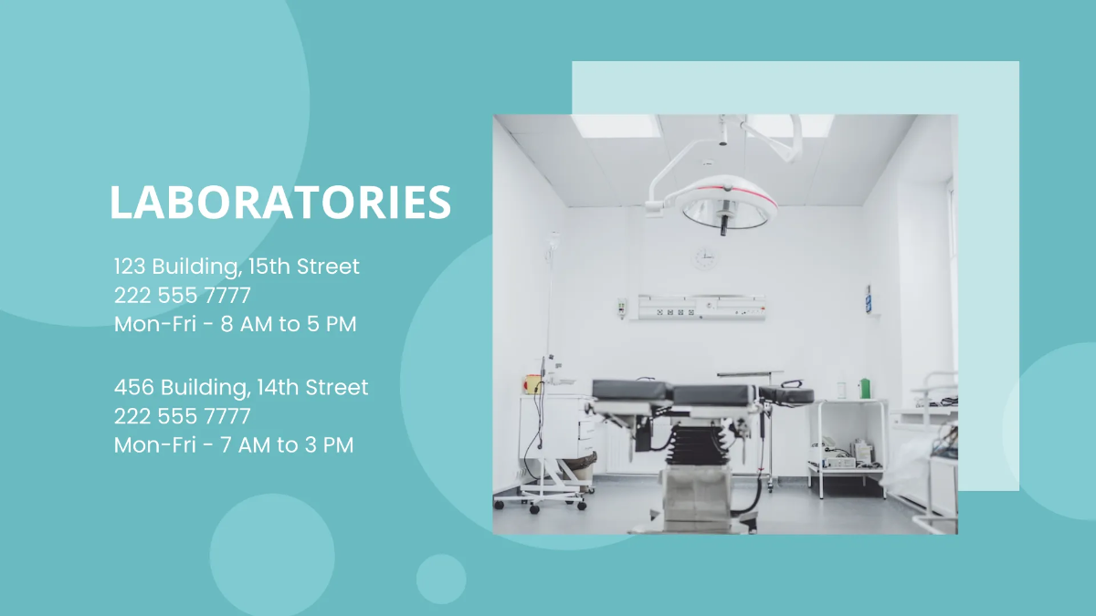 Free Medical Centre Presentation Template to Edit Online