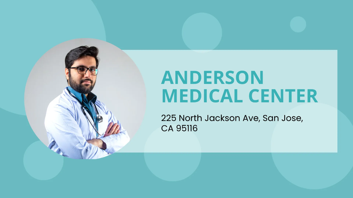 Free Medical Centre Presentation Template to Edit Online