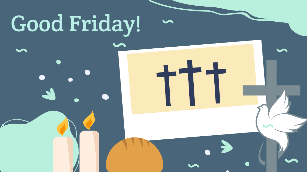 Good Friday Picture Background Template
