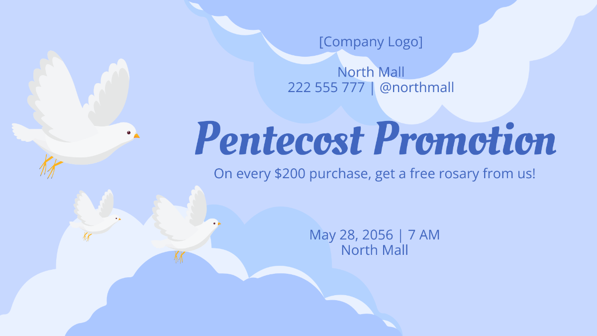 Pentecost Flyer Background Template