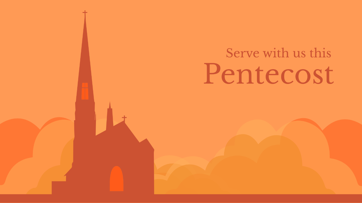 Pentecost Invitation Background Template