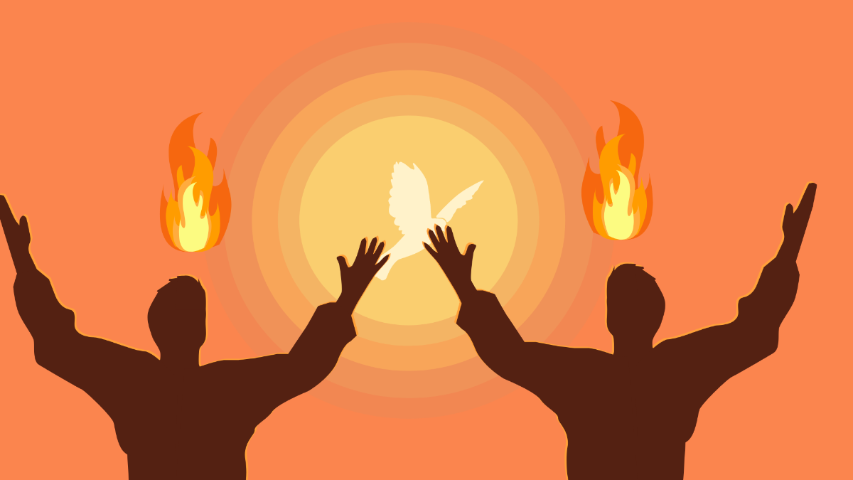 High Resolution Pentecost Background Template
