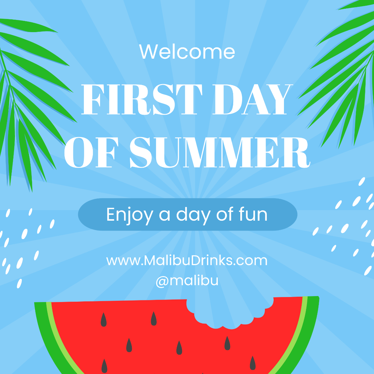 Free First Day of Summer FB Post Edit Online & Download