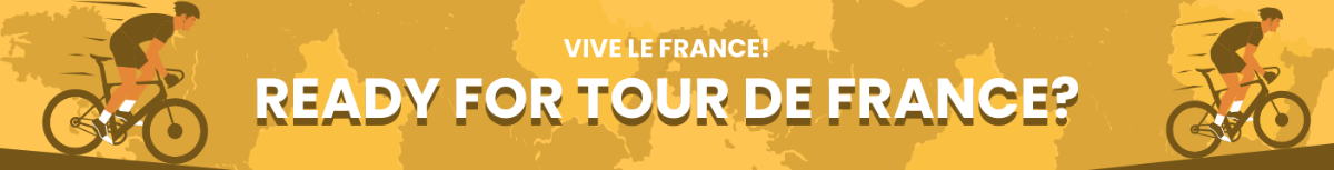 Tour de France Website Banner Template