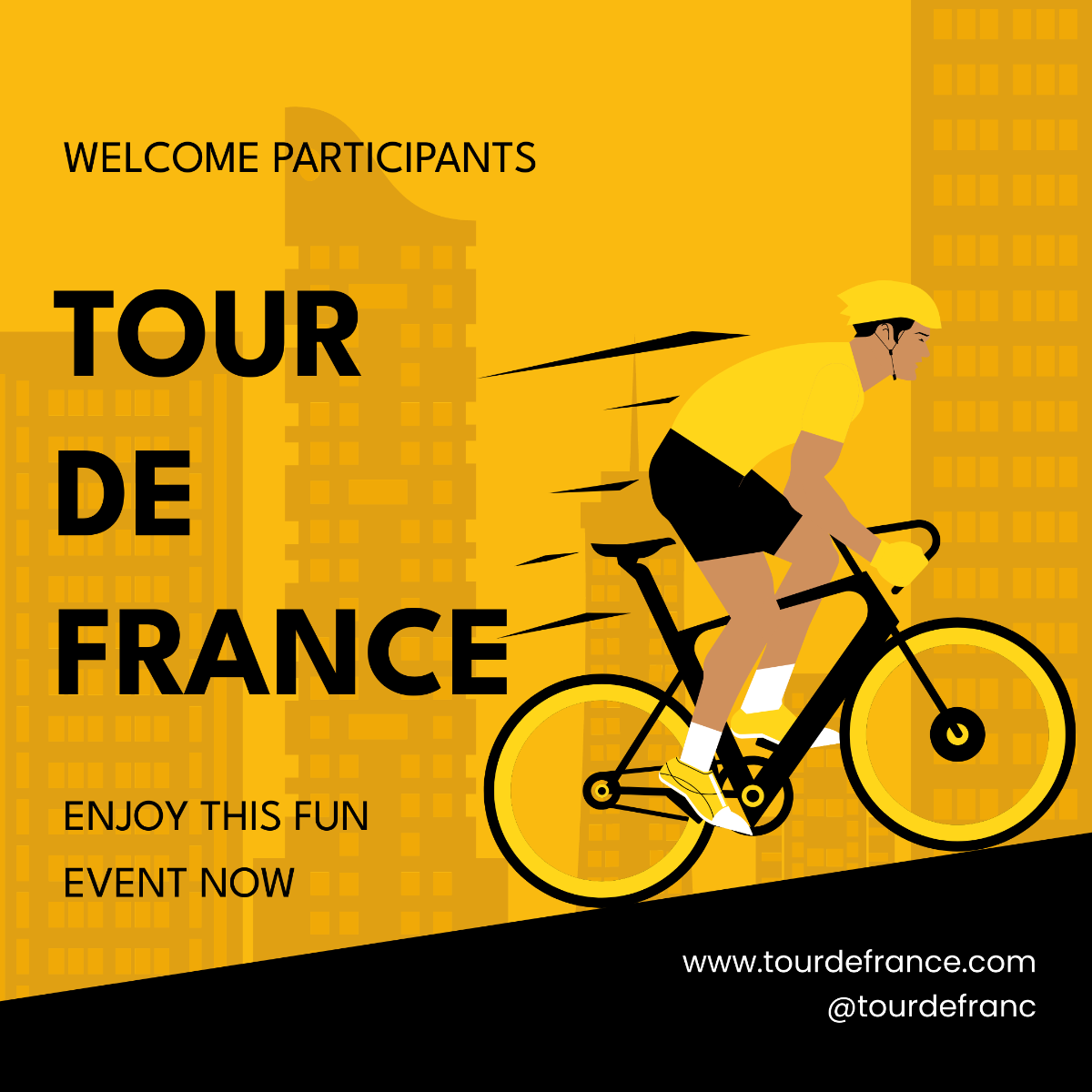 Free Tour de France FB Post Template