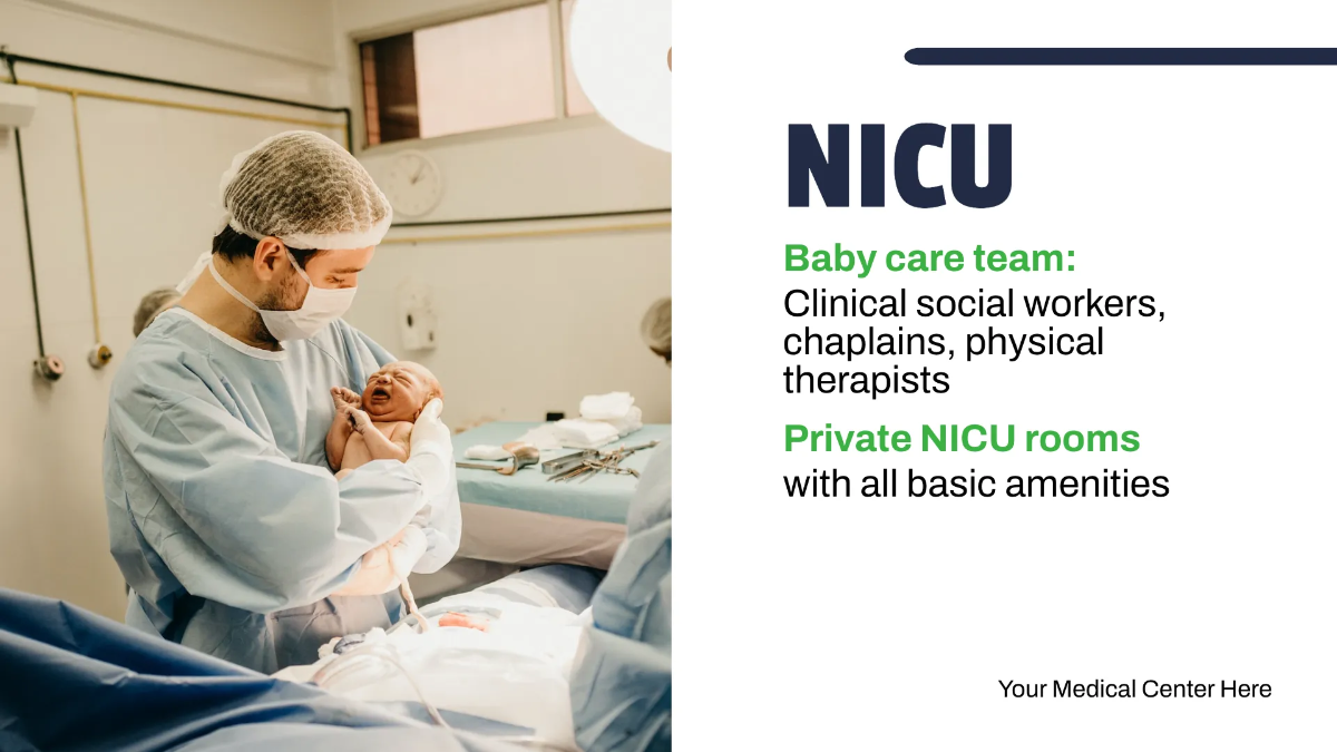 Free Medical Center Presentation Template to Edit Online